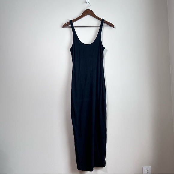 Fashion Nova Your Needs Met Midi Dress Sleeveless Black Size Large - Picture 8 of 9